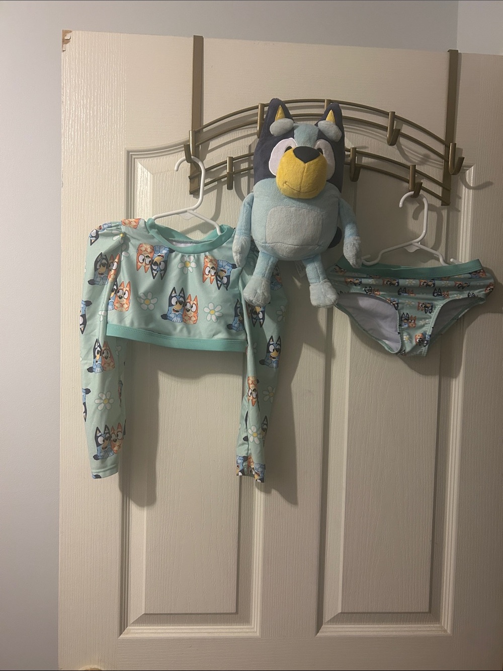 Bluey Kids Swim Set with Plush - Light Blue plus talking Bluey